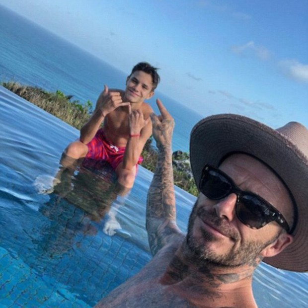 David e Victoria Beckham curte férias com a família na Indonésia (Foto: © david beckham instagram)