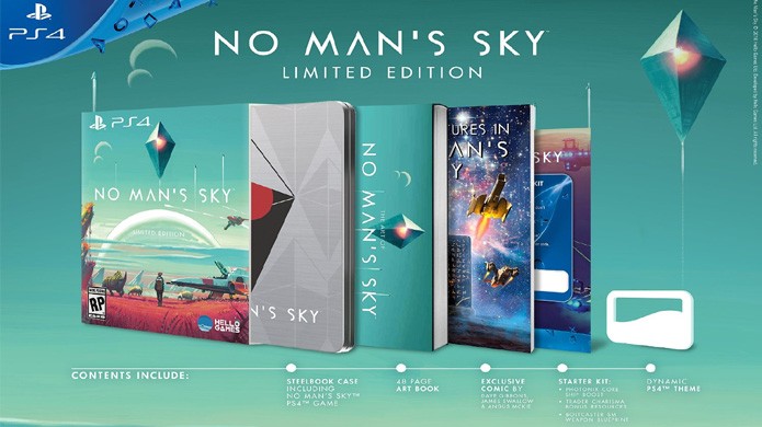 Edição limitada de No Mans Sky traz o jogo com livro de artes e história em quadrinhos (Foto: Reprodução/Amazon)