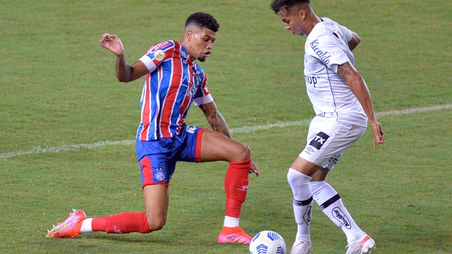 Juninho e Kaio Jorge em Bahia x Santos