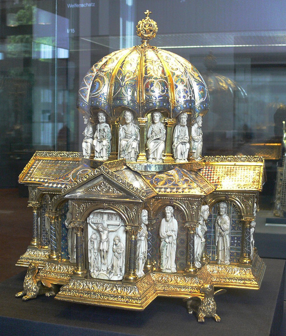 O Relicário da Cúpula faz parte do Tesouro dos Guelfos — Foto: Wikimedia Commons