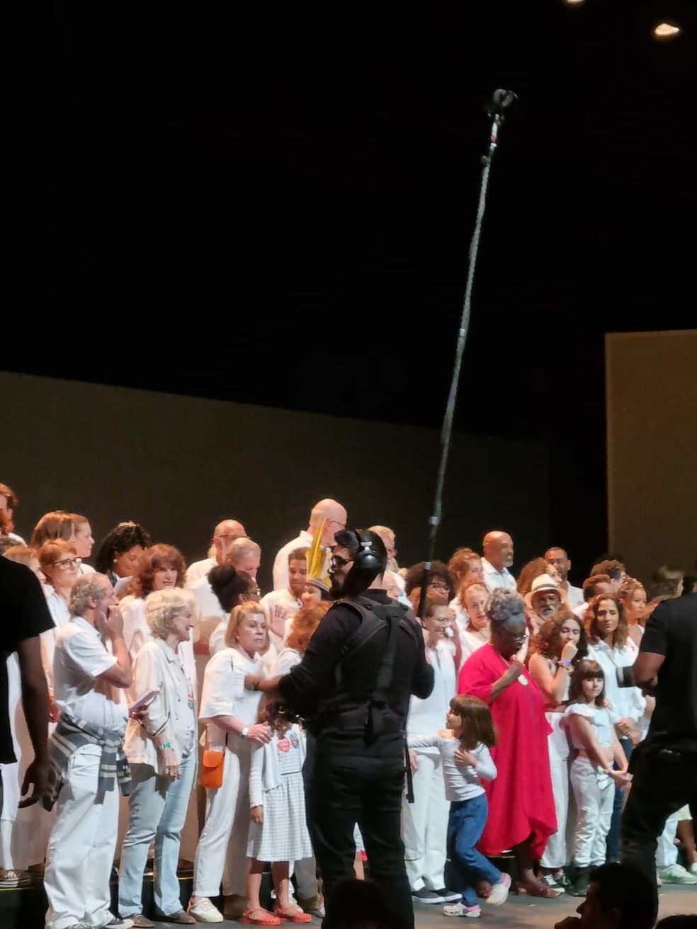 Artistas gravam nova versão do jingle 'Lula lá' no Rio nesta quarta — Foto: Arquivo Pessoal