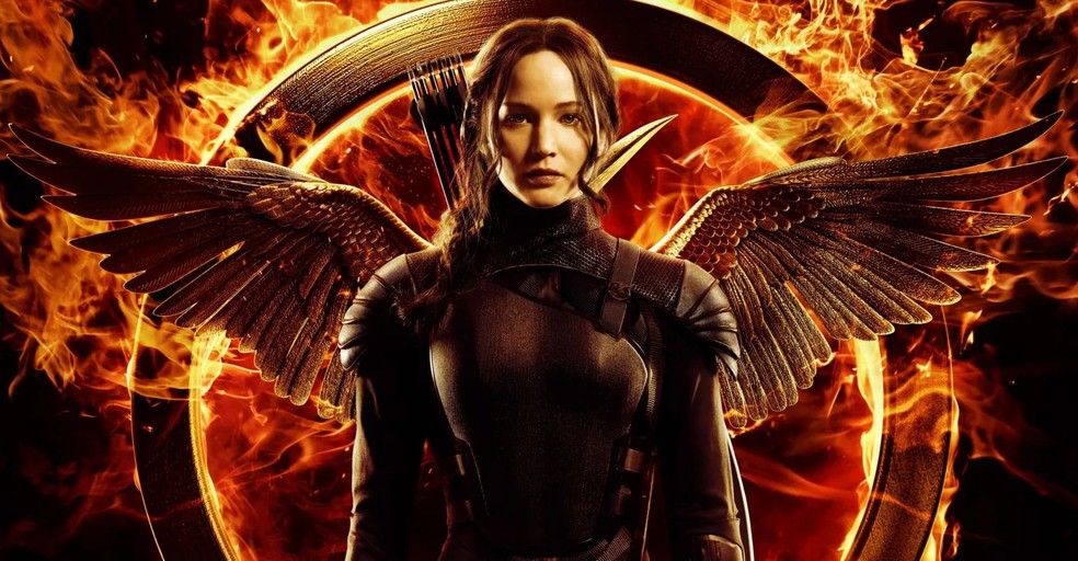 Jennifer Lawrence é Katniss Everdeen em Jogos Vorazes (2012) — Foto: Reprodução/JustWatch