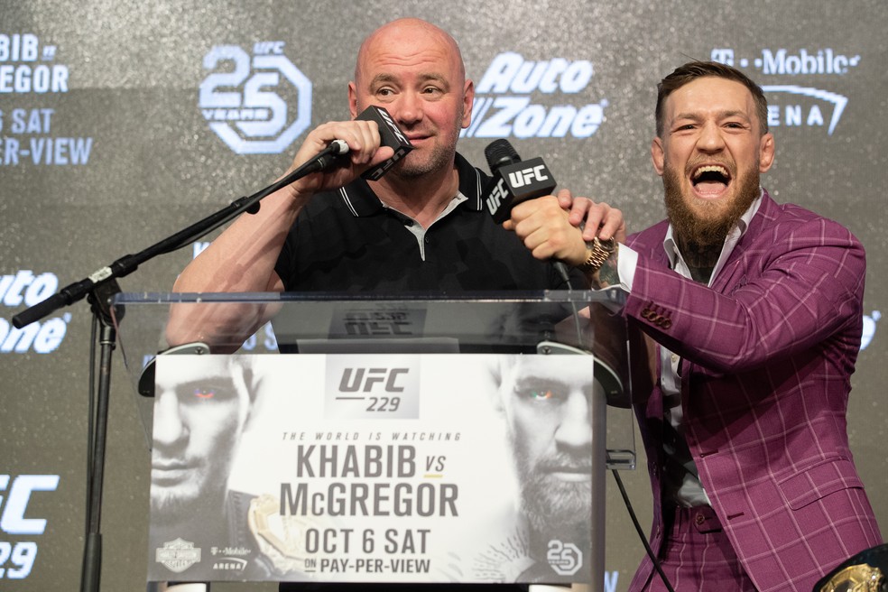 Dana White Conor McGregor UFC — Foto: Getty Images