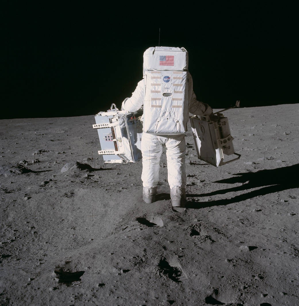 Buzz Aldrin na superfície da lunar, em 1969 (Foto: NASA)