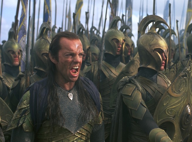 Hugo Weaving como o elfo Elrond na franquia O Senhor dos Anéis (Foto: Reprodução)