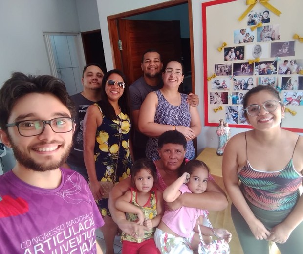 Reunião da família de Tânia no Natal  (Foto: Arquivo Pessoal )