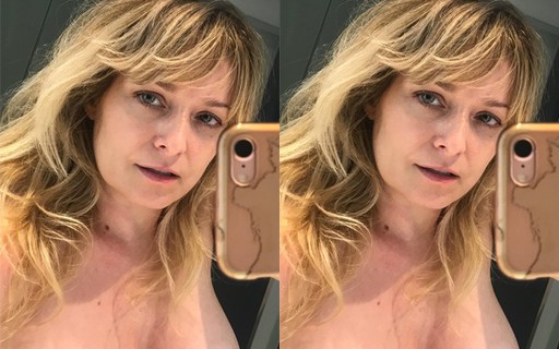 Aos 48, Luciana Vendramini mostra beleza natural de topless
