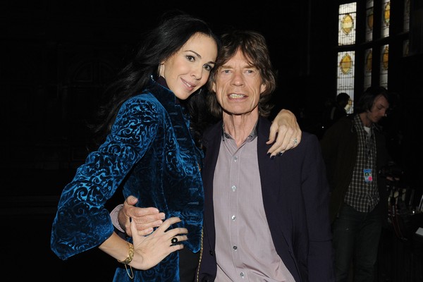 Mick Jagger e L'Wren Scott, em foto de 2012 (Foto: Getty Images)