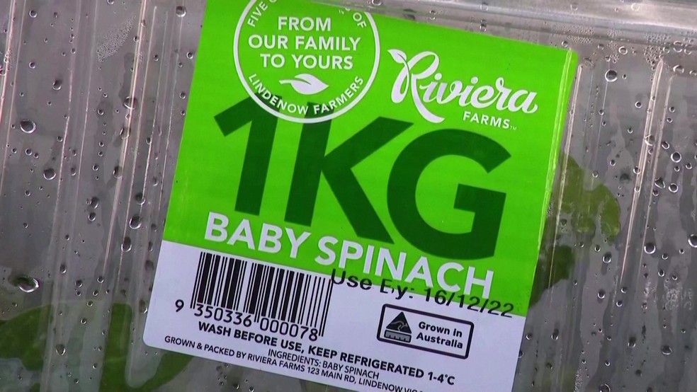 Lote de espinafre foi recolhido na Austrália após relatos de causar alucinações e outros sintomas — Foto: Reuters