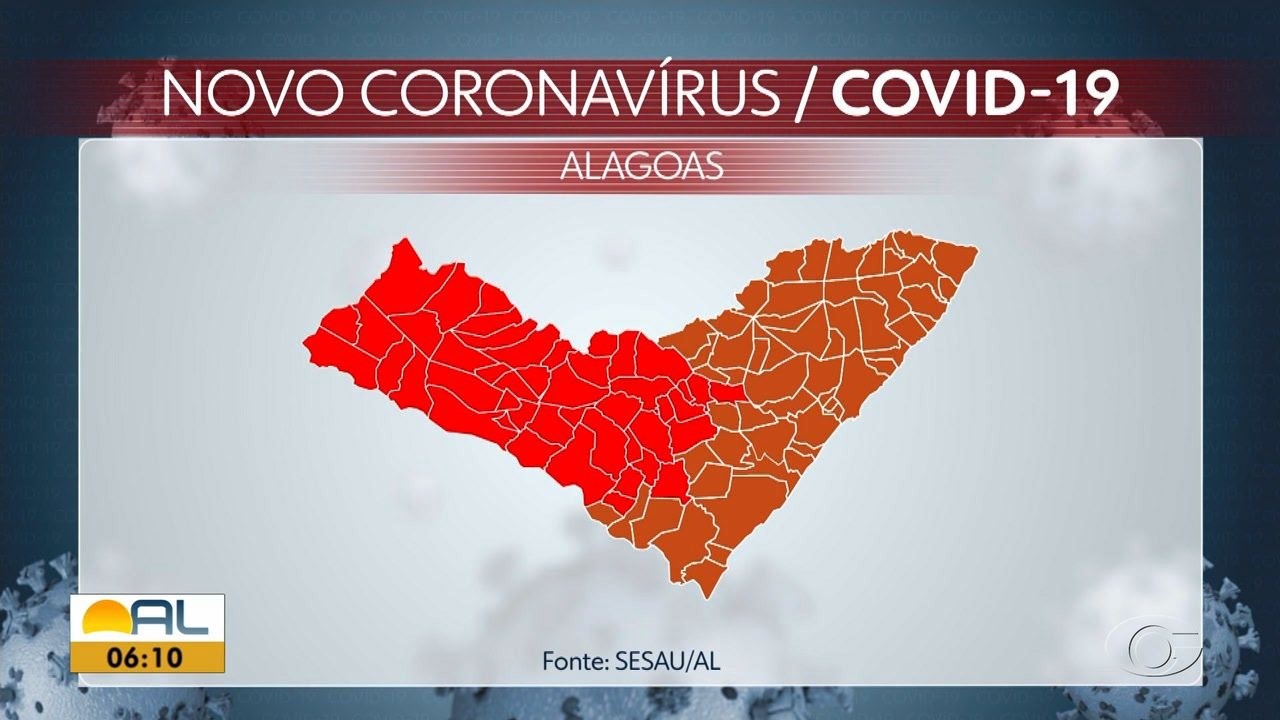 Veja quais cidades de Alagoas entraram para as fases vermelha e laranja