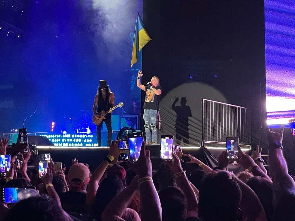 1º de setembro - Pela primeira vez em Manaus, a banda estadunidense Guns N' Roses se apresentou na Arena da Amazônia, no início do mês. O show histórico abriu a turnê do grupo no Brasil. — Foto: Bianca Fatim/g1 AM