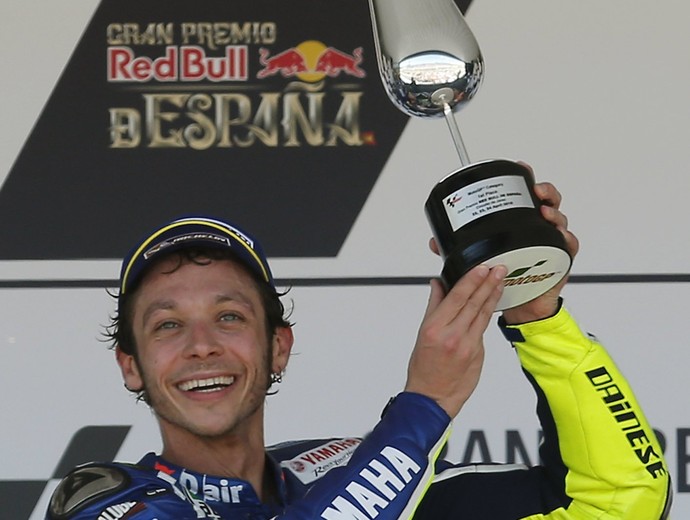 Valentino Rossi campeão GP da Espanha MotoGP (Foto: EFE)