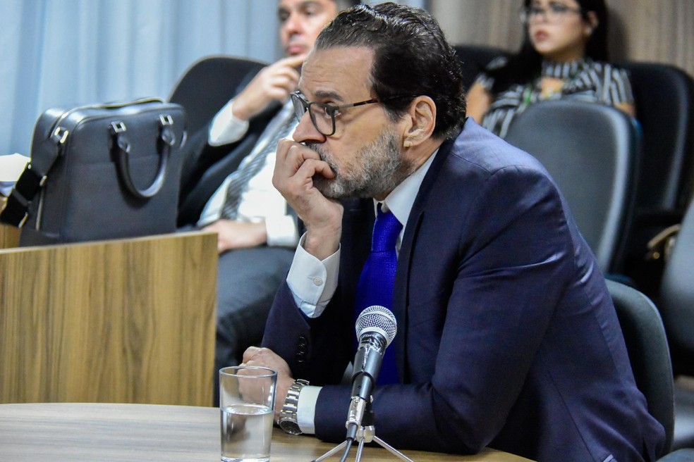 Henrique Alves depÃ´s Ã  JustiÃ§a Federal sobre acusaÃ§Ãµes da OperaÃ§Ã£o Manus na Ãºltima segunda-feira (9) (Foto: Pedro Vitorino)