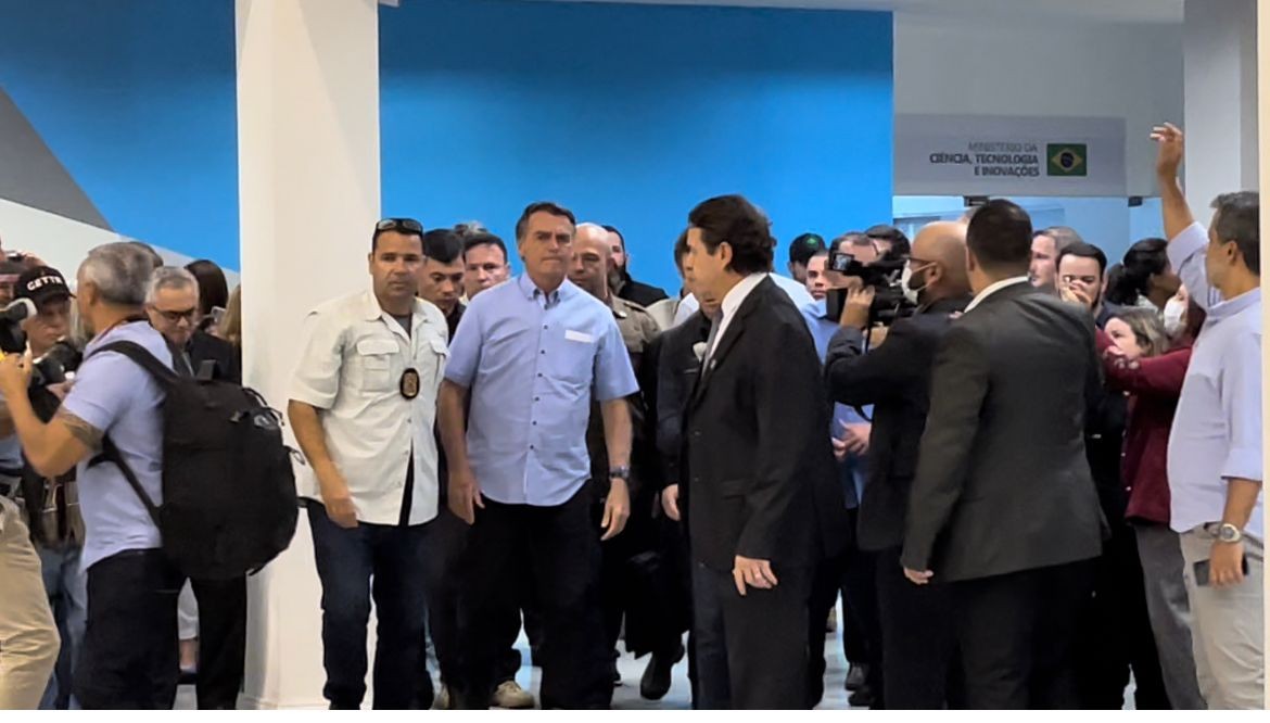 Presidente Jair Bolsonaro cumpre agenda no Parque Tecnológico em São José dos Campos