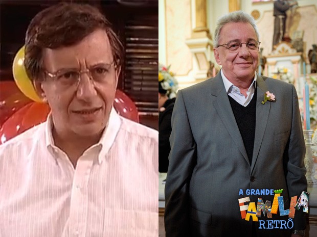 Lineu na temporada 2001 e na temporada 2014 (Foto: A Grande Família/Rafael Sorín/TV Globo)