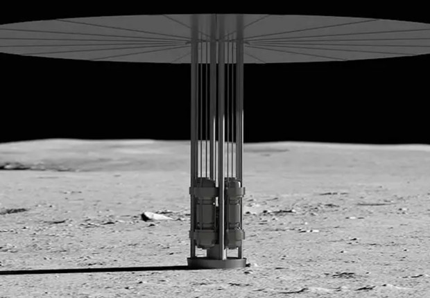 NASA quer usar reatores nucleares na lua para gerar energia (Foto: Divulgação/NASA)