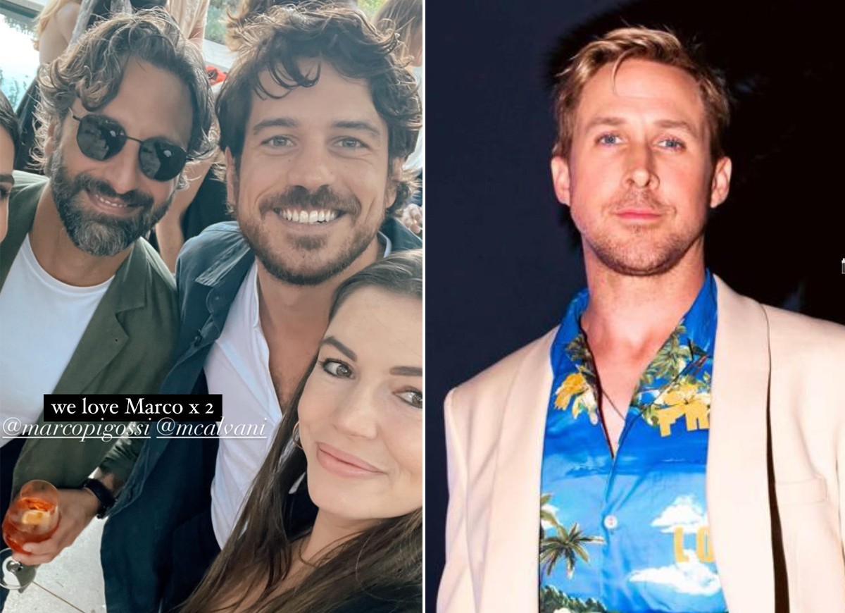 Marco Pigossi curte festa com namorado, Marco Calvani, Ryan Gosling, e mais famosos (Foto: Reprodução/Instagram)
