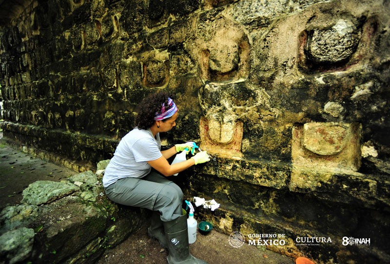 Descoberta fez parte da quarta etapa de escavações em Yucatán (Foto: Instituto Nacional Mexicano de Antropologia e História (INAH))
