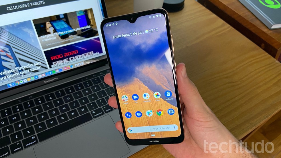 Nokia 2.3 marca retorno da Nokia ao Brasil — Foto: Thássius Veloso/TechTudo