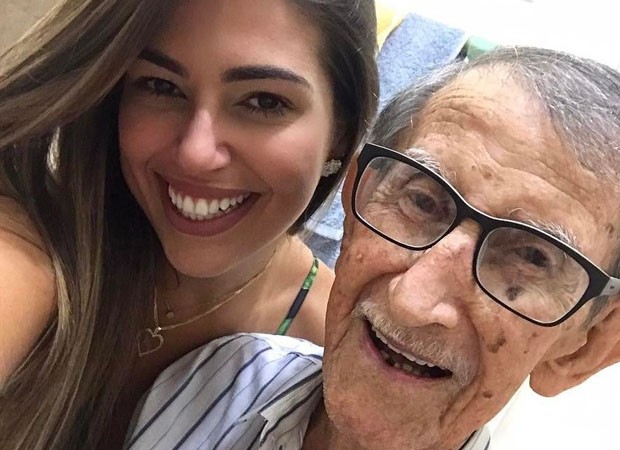Vivian Amorim e o avô Aldemir (Foto: Reprodução/Instagram)