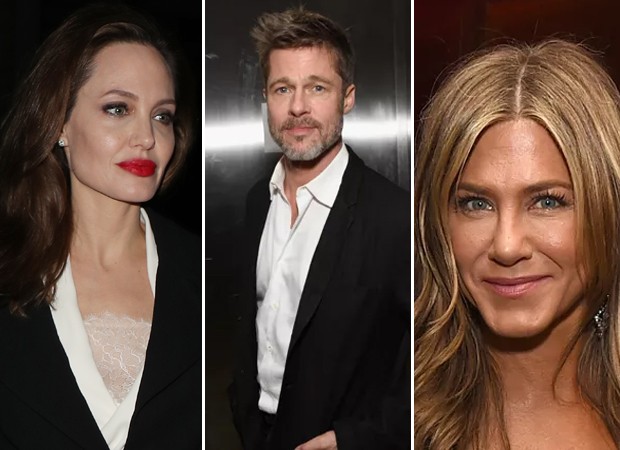 Angelina Jolie, Brad Pitt e Jennifer Aniston (Foto: Getty Images)