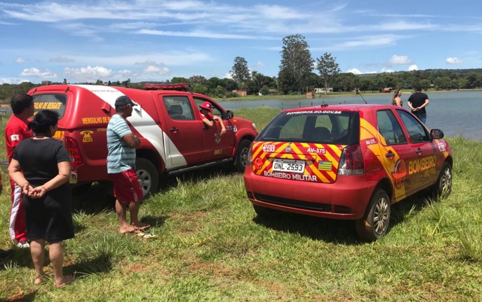 Homem que pilotava motonáutica cai na água e desaparece após acidente com lancha em lagoa de Planaltina goIÁS — Foto: Corpo de Bombeiros/Divulgação