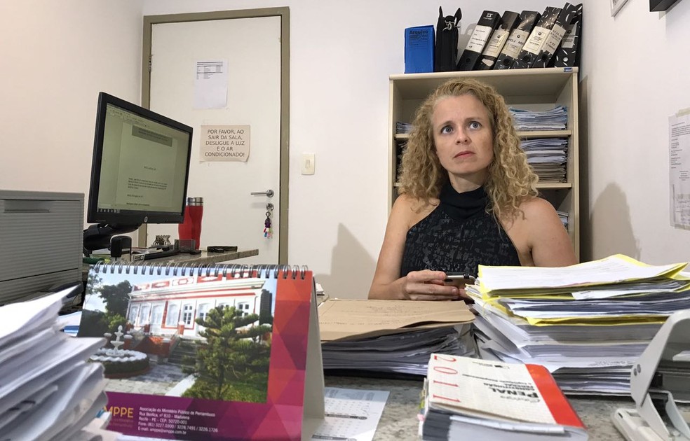 Promotora da 3ª Vara Criminal do Ministério Público de Pernambuco (MPPE), Henriqueta de Belli (Foto: Thays Estarque/G1)