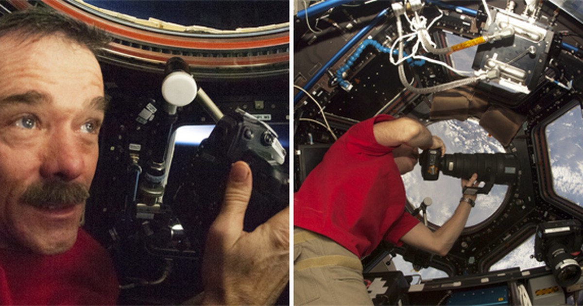 G1 – Astronaut shows how he takes photos of Earth from a space station