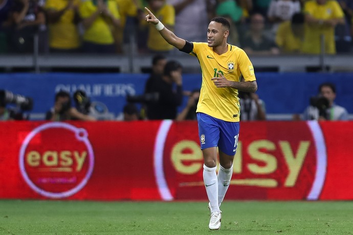 Neymar Brasil x Argentina (Foto: AFP)