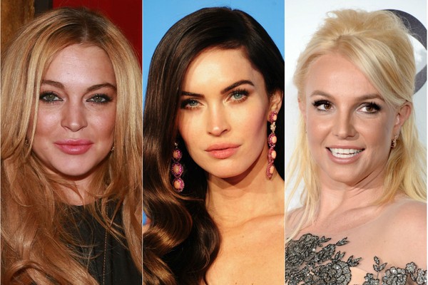 Lindsay Lohan, Megan Fox e Britney Spears (Foto: Getty Images)