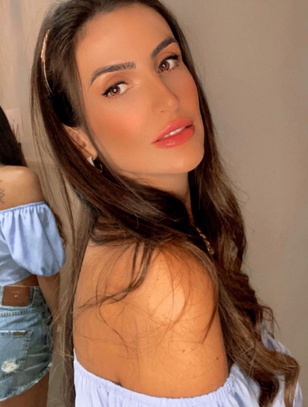 Jessika Aldrey Germiniani, de 26 anos, está internada após ter o pulmão perfurado — Foto: Instagram/Reprodução