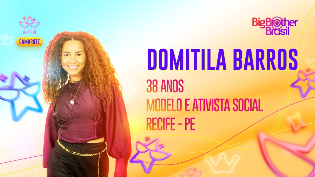 Domitila Barros, modelo e ativista social, está no "BBB 23" — Foto: Globo