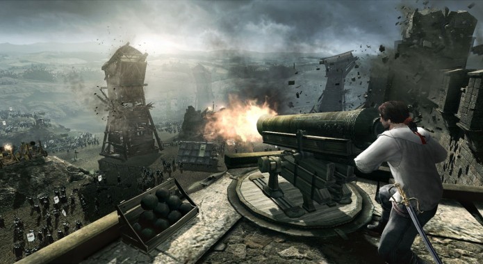 Assassins Creed: Brotherhood: Ezio Auditore é atacado de surpresa pelos Borgia (Foto: Divulgação)