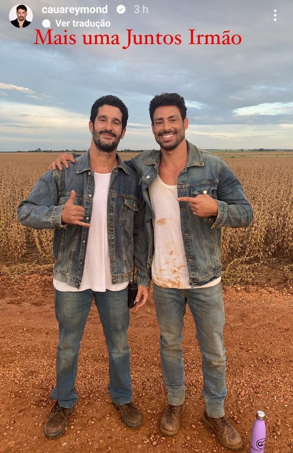 Alan Coutinho, dublê de Cauã Reymond em gravações de nova novela — Foto: Reprodução/Instagram