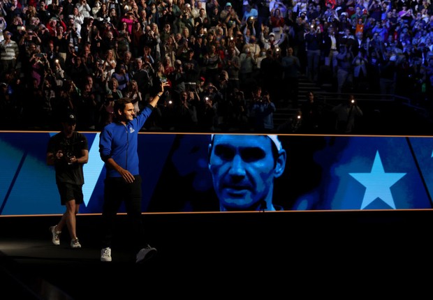 Federer se despede hoje de sua carreira profissional (Foto: Getty Images)