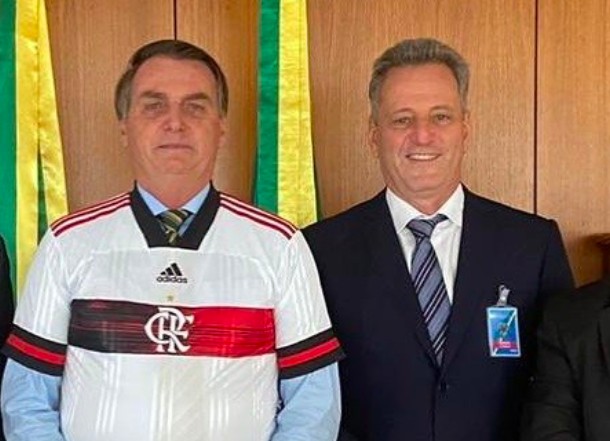 Bolsonaro e Rodolfo Landim