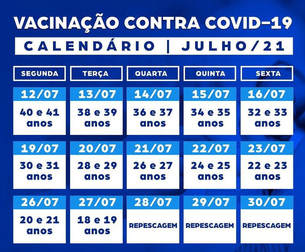 Paracambi Divulga Calendario De Vacinacao Contra Covid 19 Para Populacao Em Geral Sul Do Rio E Costa Verde G1