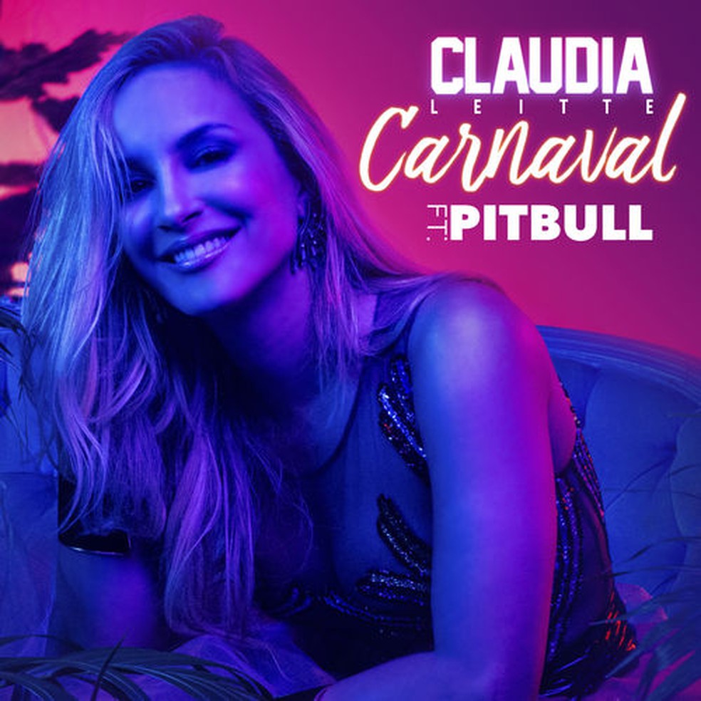 Capa do single 'Carnaval', de Claudia Leitte com Pitbull (Foto: Darren Craig)