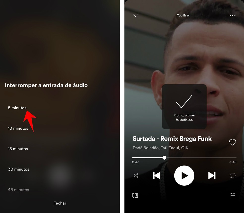 spotify timer iphone