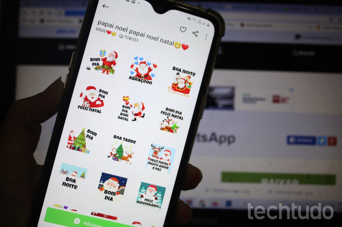 Figurinhas de Natal para WhatsApp: como baixar stickers do  |  Redes sociais | TechTudo