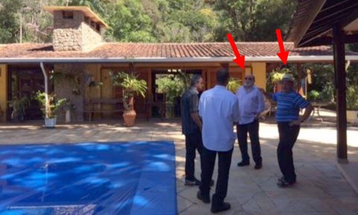 Foto do ex-presidente Lula no sítio em Atibaia que foi anexada ao processo sobre o tríplex   (Foto: Reprodução)