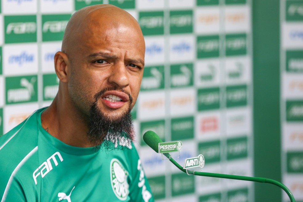 Felipe Melo na entrevista coletiva desta ter&Atilde;&sect;a &acirc;?? Foto: Jales Valquer / Estad&Atilde;&pound;o Conte&Atilde;&ordm;do
