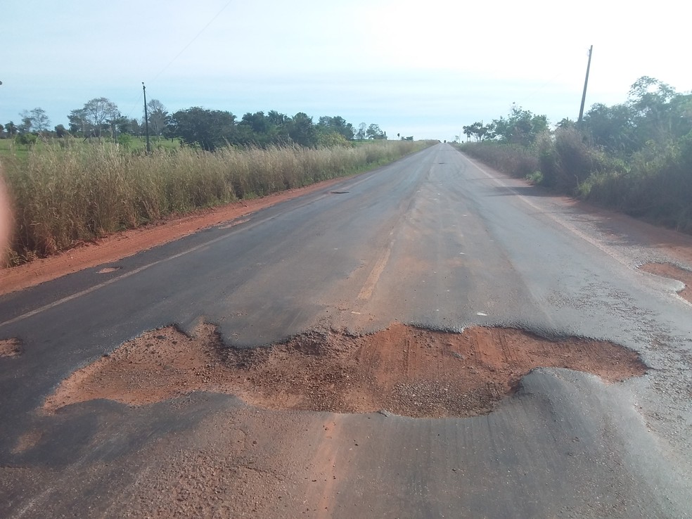Trechos de rodovias do TO estão entre os 10 piores do país — Foto: CNT/Divulgação