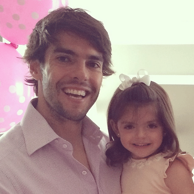 Jogador Kaká comemora os 3 anos da filha Isabella (Foto: Reprodução/Instagram)