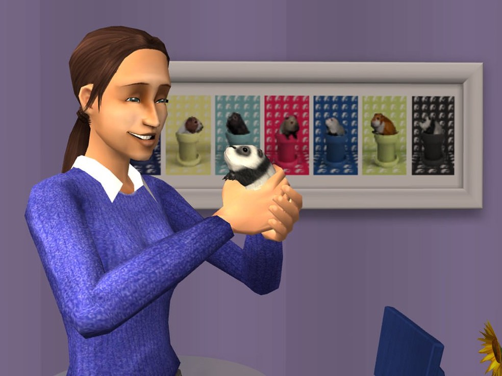 The Sims: o inocente porquinho-da-índia escondia um misterioso vírus que matava os Sims — Foto: Divulgação/Electronic Arts