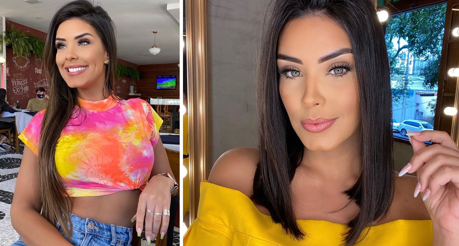 Antes e depois: Ivy Moraes (Foto: Reprodução/Instagram)