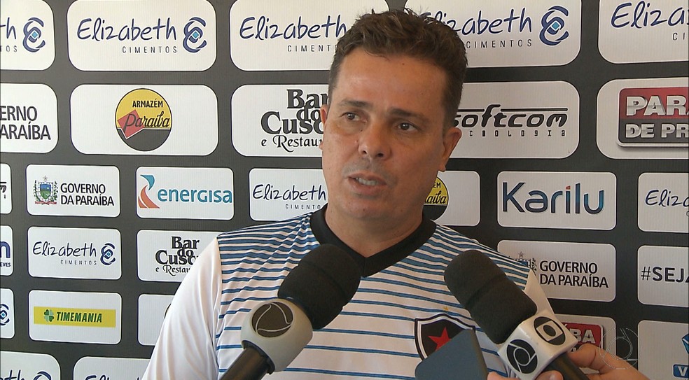 Evaristo Piza está no clube desde junho do ano passado — Foto: Reprodução / TV Cabo Branco