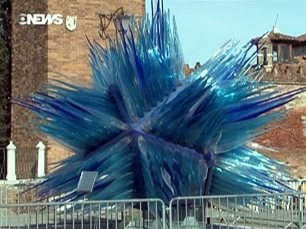 Globo News - Escultura de vidro de Murano (Foto: Globo News)