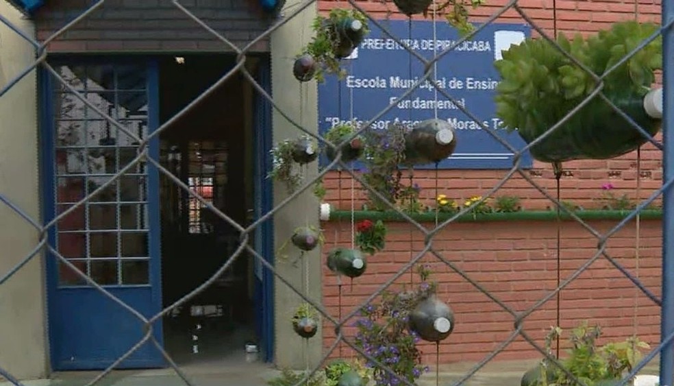 Escola municipal em Piracicaba: secretaria discute protocolo para poss&iacute;vel retorno &agrave;s aulas &mdash; Foto: Reprodu&ccedil;&atilde;o/ EPTV