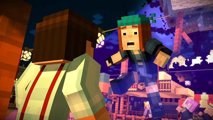 Minecraft Story Mode está legendado em português do Brasil (Foto: Divulgação / Telltale Games)